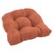 19-inch U-Shaped Micro Suede Tufted Dining Chair Cushion - Spice